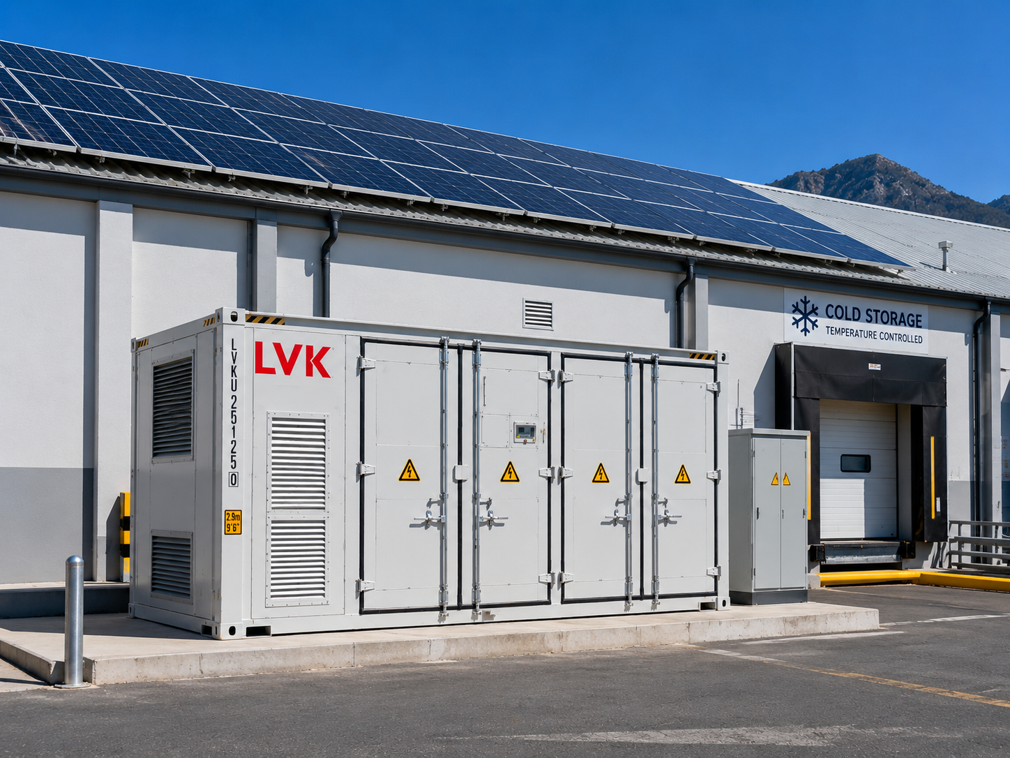 1044kWh Solar-plus-Storage Project for a Large Cold Chain Warehouse in Cape Town, South Africa