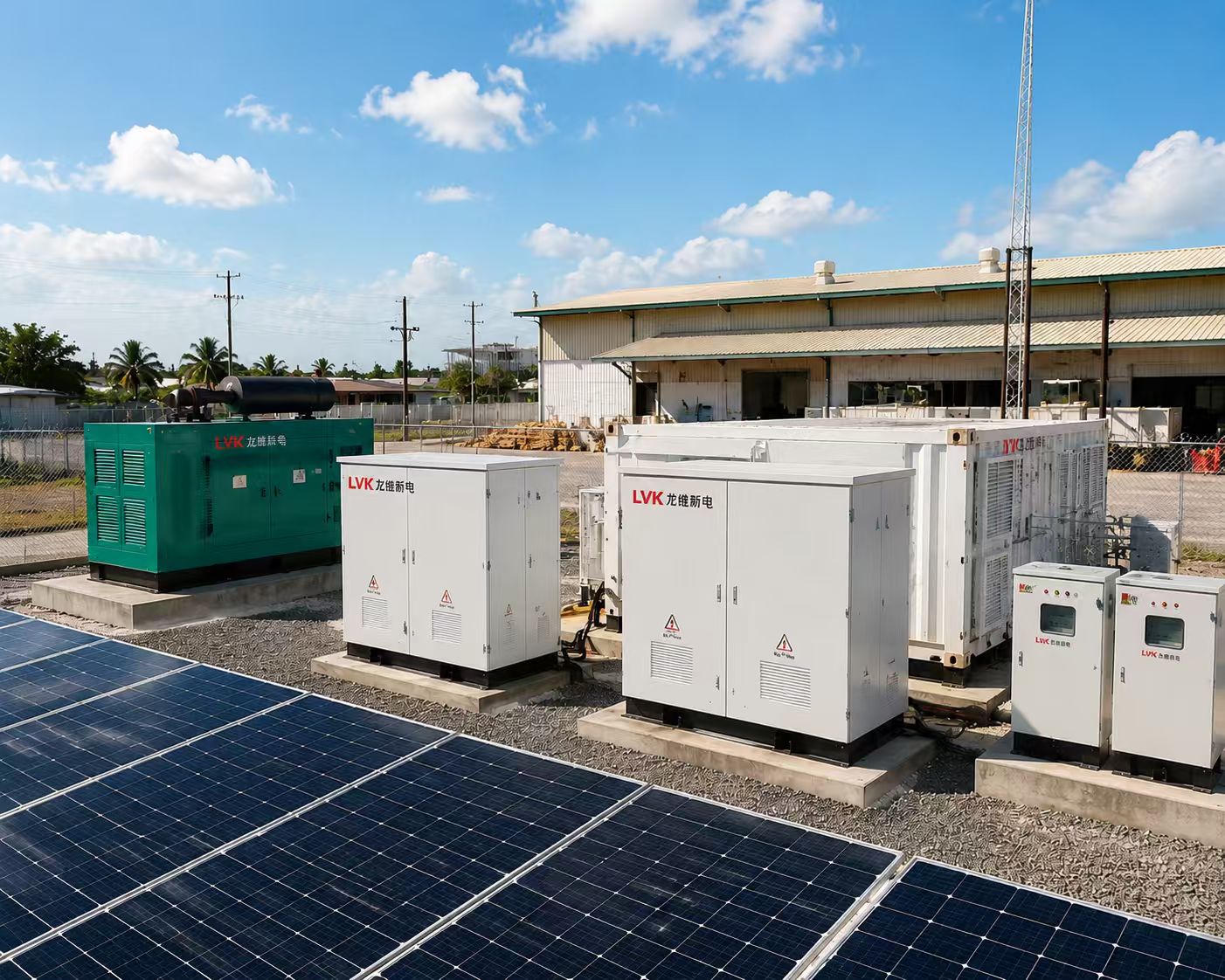 Nigeria 1044kWh Solar + Battery + Diesel Hybrid Microgrid Solution for Industrial Facility