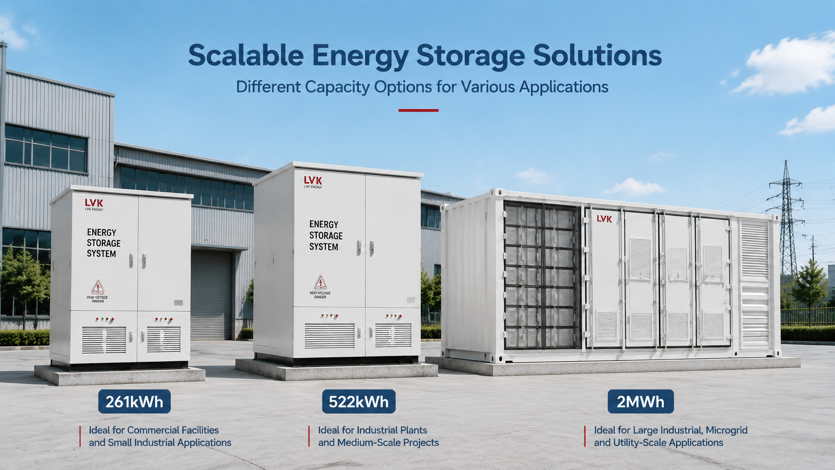 261kWh vs 522kWh vs 2MWh Battery Energy Storage System: How to Choose the Right Solution?